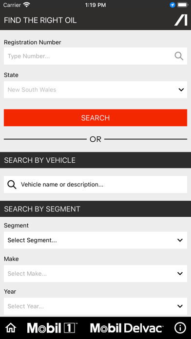 Emulate iPhone app Mobil Lubricants AU using MyAndroid Emulate iPhone app Mobil Lubricants AU using MyAndroid