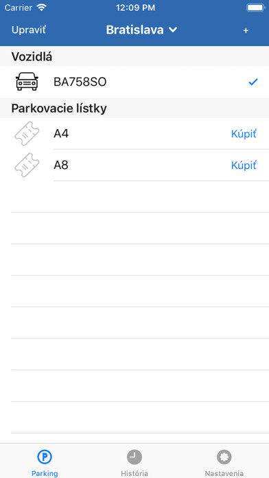 Emulate iPhone app Mobil Parking using MyAndroid
