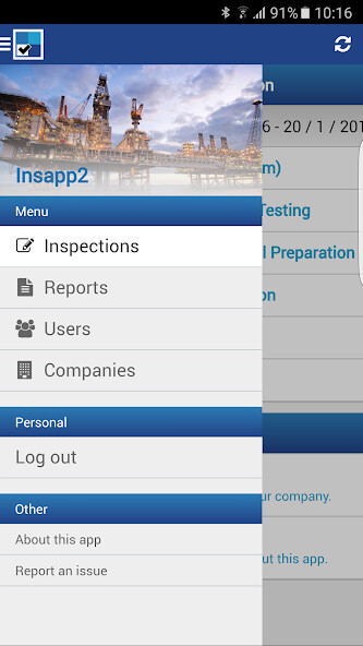 Emulate Android APK MOBIS Solutions Inspection App