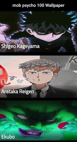 Run android online APK Mob Psycho 100 Wallpapers from MyAndroid or emulate Mob Psycho 100 Wallpapers using MyAndroid