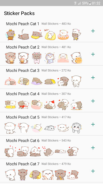 Run android online APK Mochi Peach Cat WAStickerApps from MyAndroid or emulate Mochi Peach Cat WAStickerApps using MyAndroid