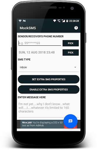 Run android online APK MockSMS (Fake Text Message) from MyAndroid or emulate MockSMS (Fake Text Message) using MyAndroid