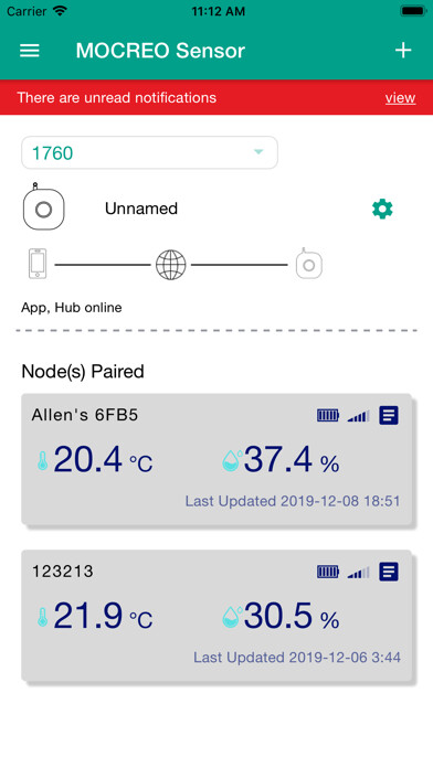Emulate iPhone app MOCREO Sensor using MyAndroid Emulate iPhone app MOCREO Sensor using MyAndroid
