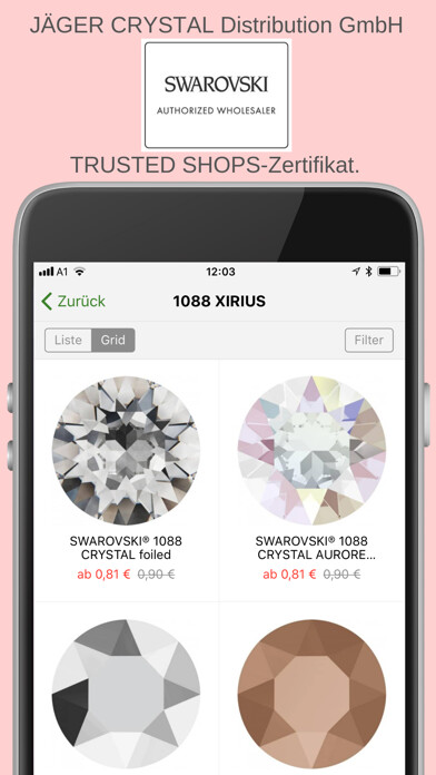 Emulate iPhone app MODASTRASS Crystals and More using MyAndroid Emulate iPhone app MODASTRASS Crystals and More using MyAndroid
