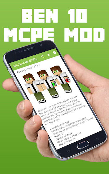 Run android online APK Mod Ben for MCPE from MyAndroid or emulate Mod Ben for MCPE using MyAndroid