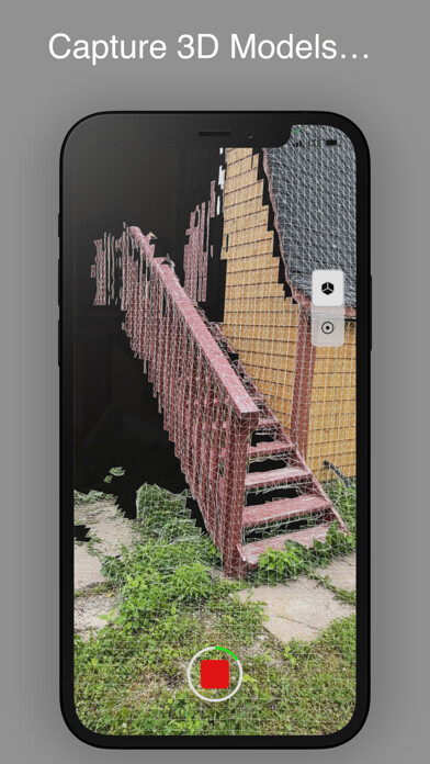 Emulate iPhone app Modelar - 3D LiDAR scanner using MyAndroid