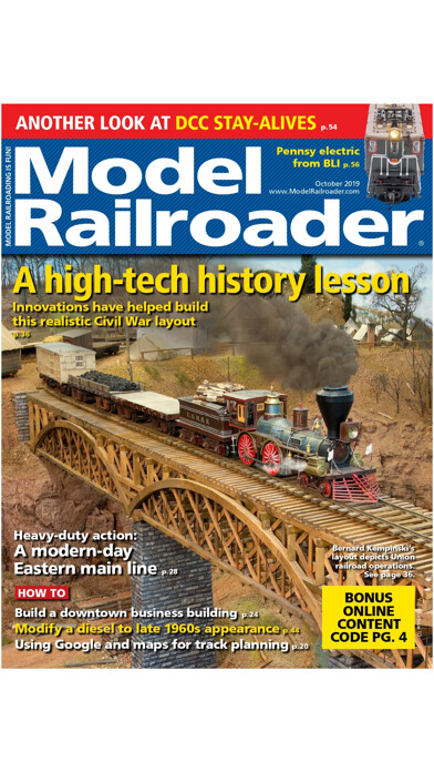 Emulate iPhone app Model Railroader Magazine using MyAndroid