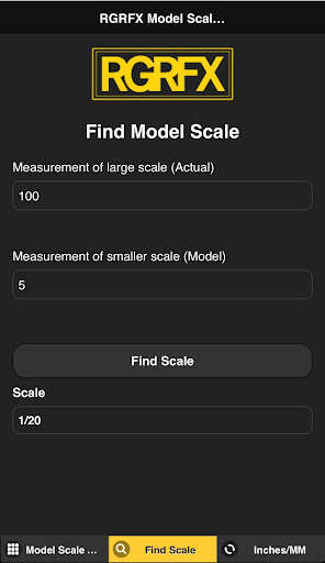 Emulate Android APK Model Scale Calculator