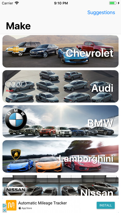 Emulate iPhone app Model Tracker using MyAndroid