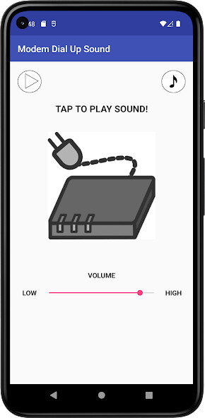 Run android online APK Modem Dial Up Sound from MyAndroid or emulate Modem Dial Up Sound using MyAndroid