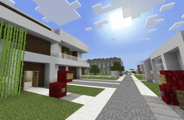 Emulate Android APK Modern city maps for Minecraft