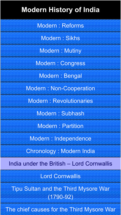 Emulate iPhone app modern history of India using MyAndroid Emulate iPhone app modern history of India using MyAndroid