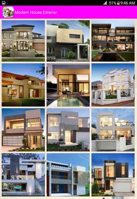 Emulate Android APK Modern House Exterior