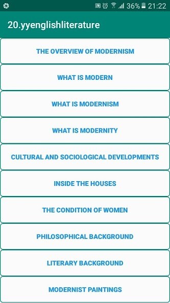 Run android online APK MODERNISM from MyAndroid or emulate MODERNISM using MyAndroid