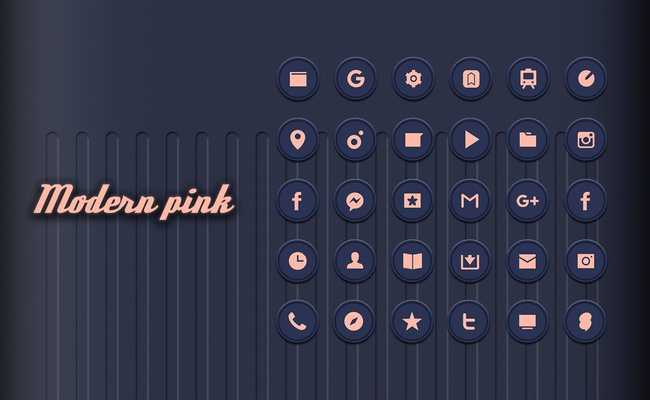 Emulate Android APK Modern pink Launcher theme Emulate Android APK Modern pink Launcher theme