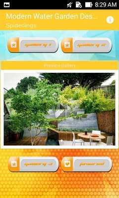 Emulate Android APK Modern Water Garden Design
