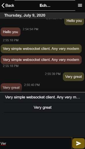 Run android online APK Modern Websocket Client from MyAndroid or emulate Modern Websocket Client using MyAndroid Run android online APK Modern Websocket Client from MyAndroid or emulate Modern Websocket Client using MyAndroid