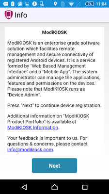 Emulate Android APK ModiKiosk