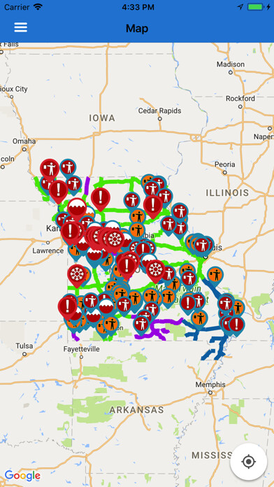 Emulate iPhone app MoDOT Traveler Information using MyAndroid Emulate iPhone app MoDOT Traveler Information using MyAndroid