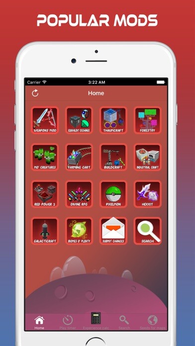 Emulate iPhone app Mods crafting for minecraft PC using MyAndroid