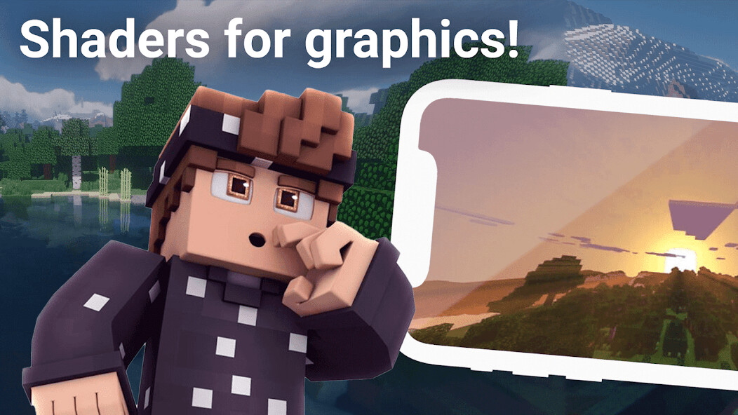 Run android online APK Mod Shaders for Minecraft from MyAndroid or emulate Mod Shaders for Minecraft using MyAndroid