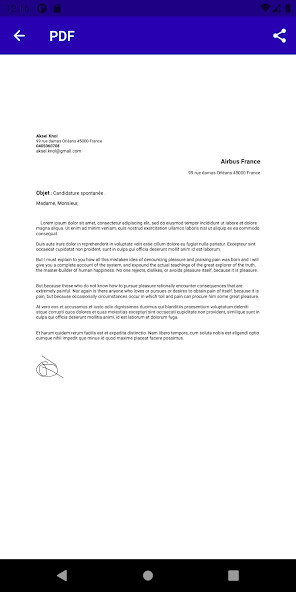 Run android online APK MO - Générateur de  Lettre de motivation Gratuit from MyAndroid or emulate MO - Générateur de  Lettre de motivation Gratuit using MyAndroid