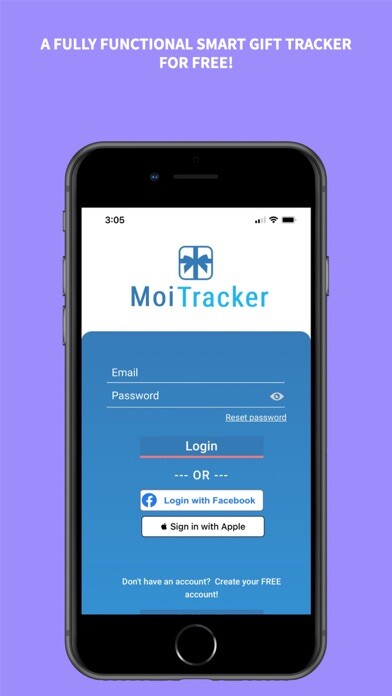 Emulate iPhone app Moi Tracker-Smart Gift Tracker using MyAndroid Emulate iPhone app Moi Tracker-Smart Gift Tracker using MyAndroid