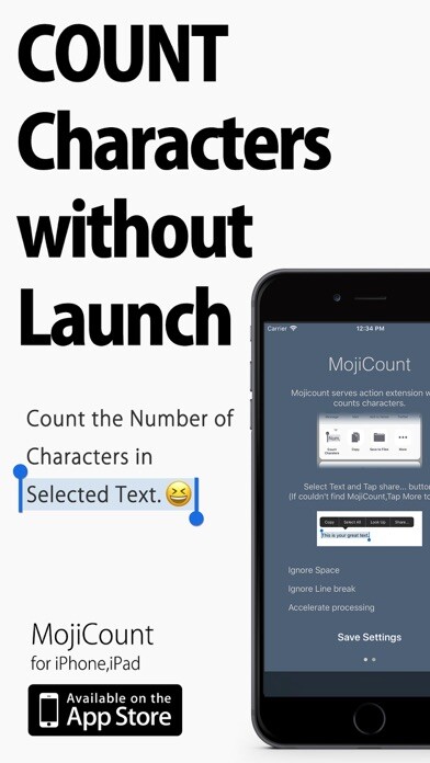 Emulate iPhone app MojiCount : Count Characters using MyAndroid Emulate iPhone app MojiCount : Count Characters using MyAndroid