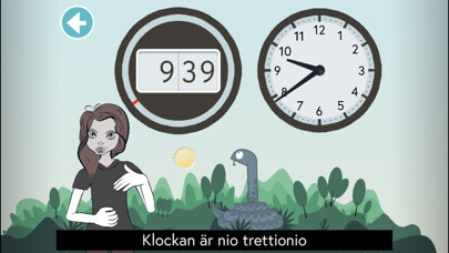 Emulate iPhone app Moji Klockis sv. teckenspråk using MyAndroid