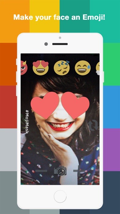Emulate iPhone app MojiMask: Emoji Selfie Camera Filter using MyAndroid Emulate iPhone app MojiMask: Emoji Selfie Camera Filter using MyAndroid