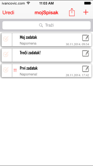 Emulate iPhone app mojSpisak using MyAndroid Emulate iPhone app mojSpisak using MyAndroid