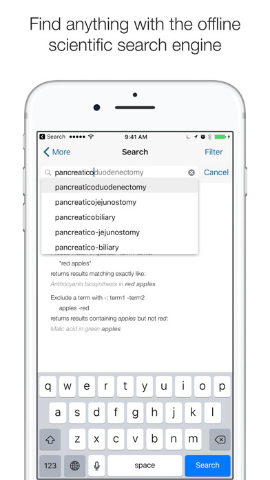 Emulate iPhone app Molecular Targets 2019 Guide using MyAndroid