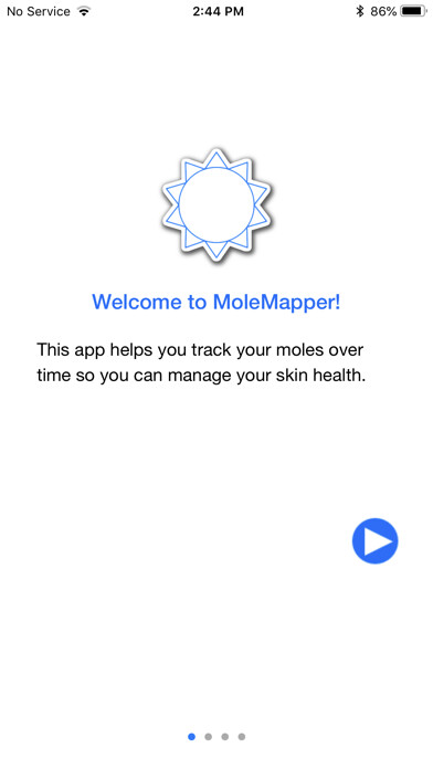 Emulate iPhone app Mole Mapper Melanoma Study using MyAndroid