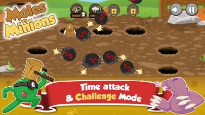Emulate iPhone app Moles vs Minions using MyAndroid