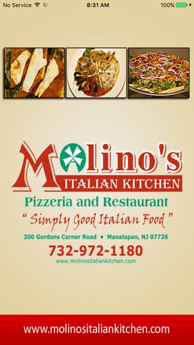 Emulate iPhone app Molinos Italian Kitchen using MyAndroid Emulate iPhone app Molinos Italian Kitchen using MyAndroid
