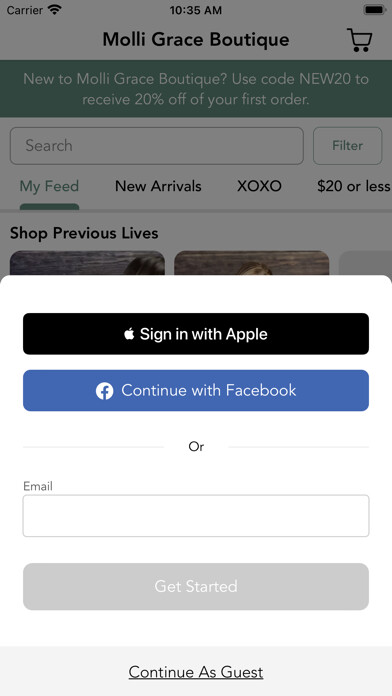 Run android online APK Molli Grace Boutique from MyAndroid or emulate Molli Grace Boutique using MyAndroid