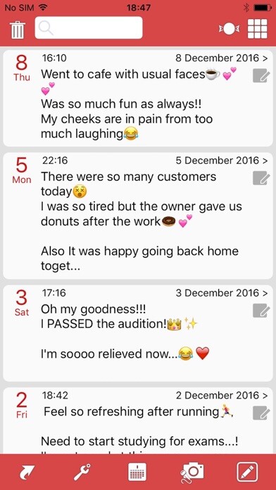 Emulate iPhone app Moment Diary (journal) using MyAndroid Emulate iPhone app Moment Diary (journal) using MyAndroid