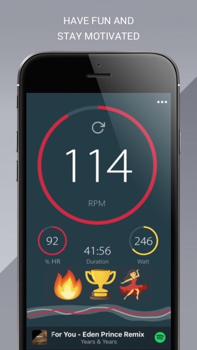 Emulate iPhone app Momentum Group Fitness using MyAndroid