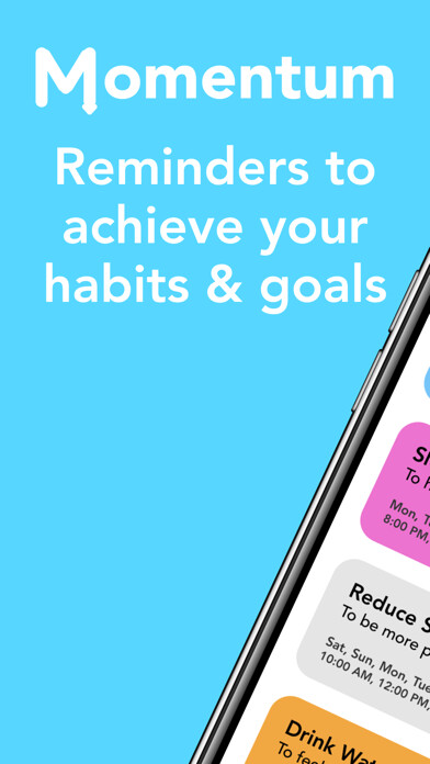 Emulate iPhone app Momentum - Habit Reminders using MyAndroid Emulate iPhone app Momentum - Habit Reminders using MyAndroid