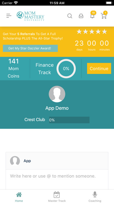 Emulate iPhone app Mom Mastery University using MyAndroid Emulate iPhone app Mom Mastery University using MyAndroid