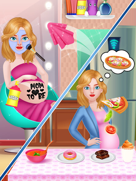 Run android online APK Mom  newborn babyshower - Babysitter Game from MyAndroid or emulate Mom  newborn babyshower - Babysitter Game using MyAndroid