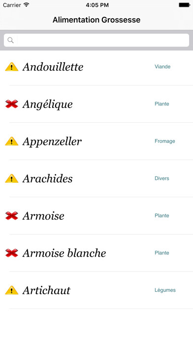 Emulate iPhone app Mon Alimentation Grossesse using MyAndroid Emulate iPhone app Mon Alimentation Grossesse using MyAndroid