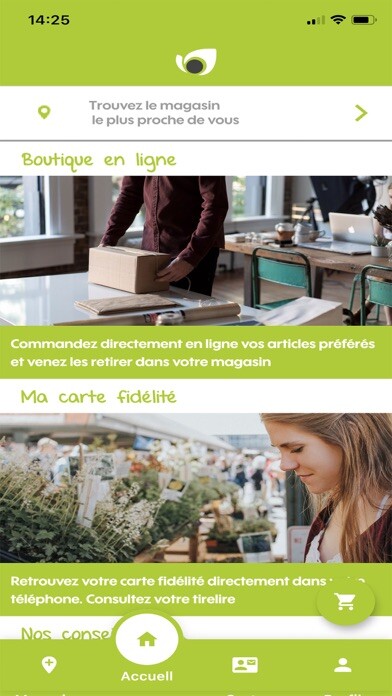 Emulate iPhone app Mon Appli Point Vert Est using MyAndroid
