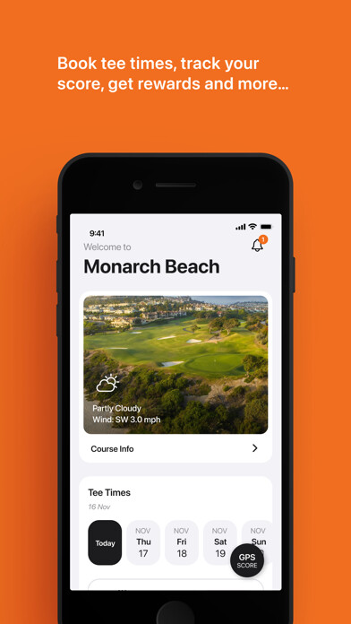 Emulate iPhone app Monarch Beach Golf Tee Times using MyAndroid Emulate iPhone app Monarch Beach Golf Tee Times using MyAndroid