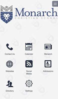 Emulate Android APK Monarch Christian School