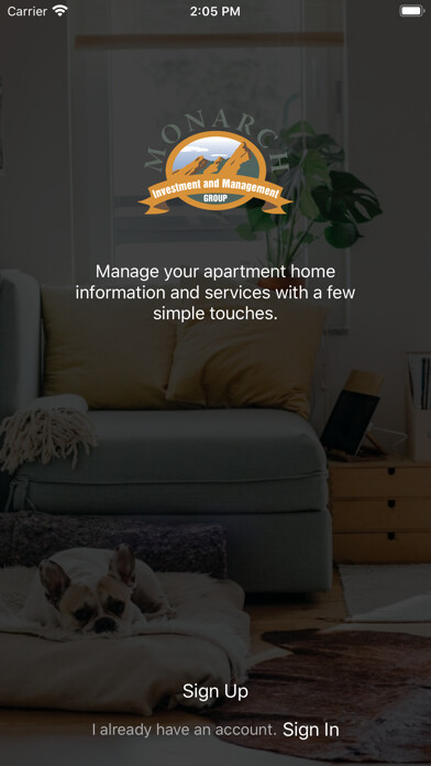 Emulate iPhone app Monarch Resident Portal using MyAndroid