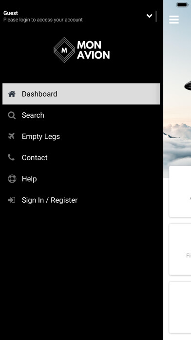 Emulate iPhone app Mon Avion - Private Jets using MyAndroid