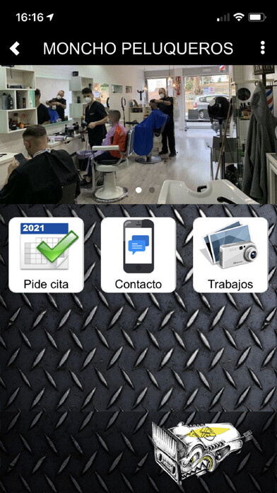 Emulate iPhone app MONCHO PELUQUEROS using MyAndroid Emulate iPhone app MONCHO PELUQUEROS using MyAndroid