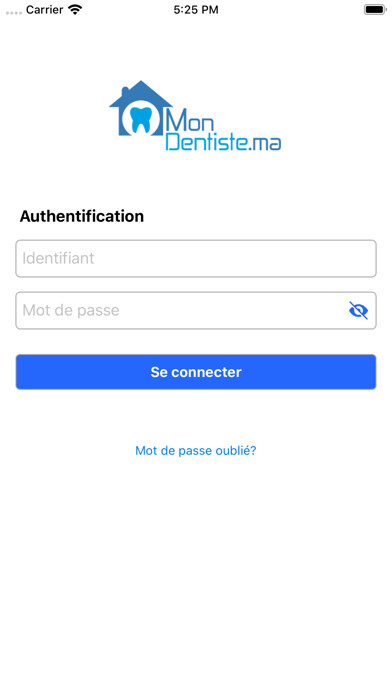 Emulate iPhone app MonDentiste.ma Pro using MyAndroid