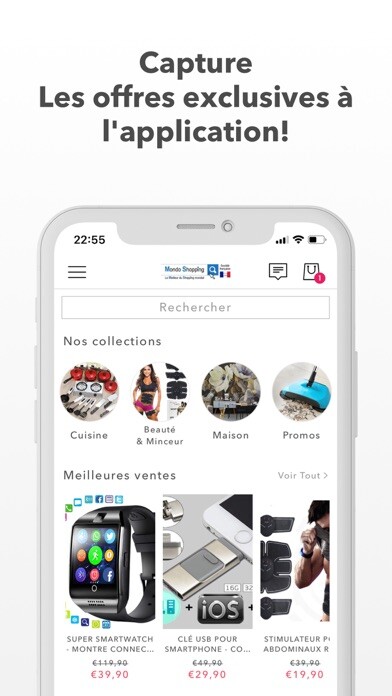 Emulate iPhone app mondoshopping-boutique using MyAndroid Emulate iPhone app mondoshopping-boutique using MyAndroid